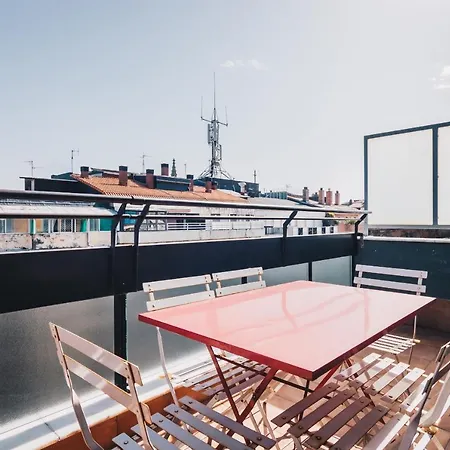 Sunset By People San Sebastián